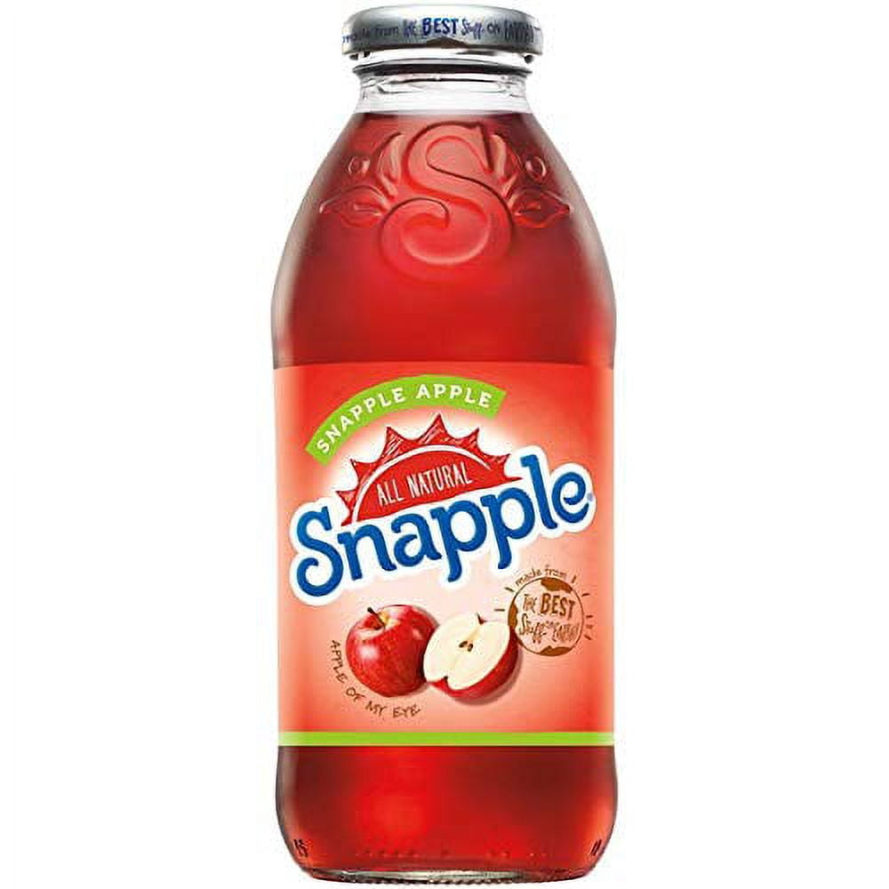 Snapple Iced Tea, 8 Snapple Apple, 16oz Bottle (Pack of 8, Total of 128 Fl Oz), Natural Antioxidants and Filtered Water