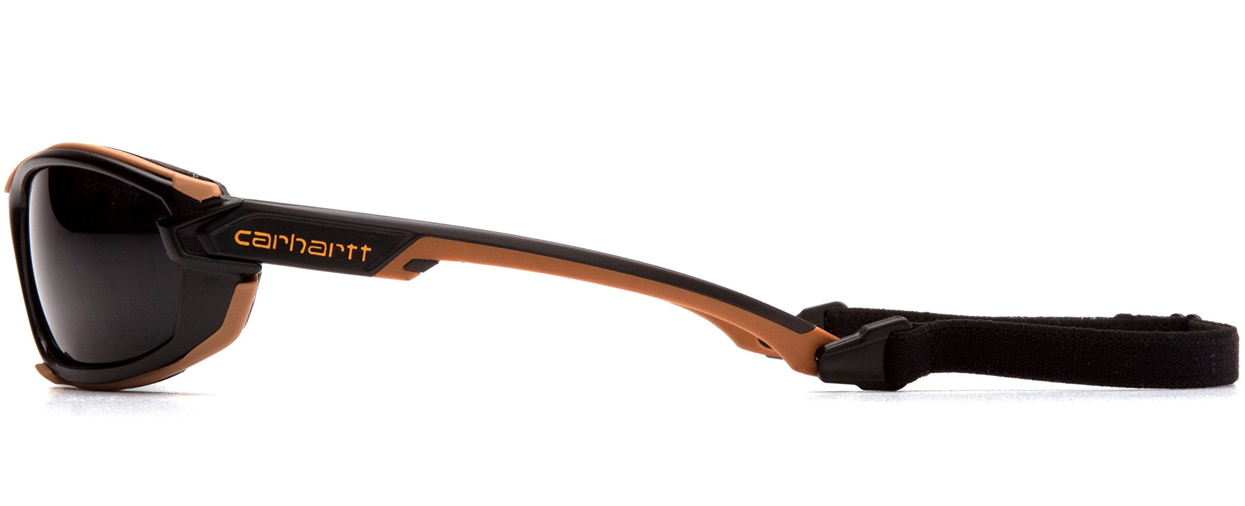 Carhartt Toccoa Black & Tan Frame Safety Glasses with Gray