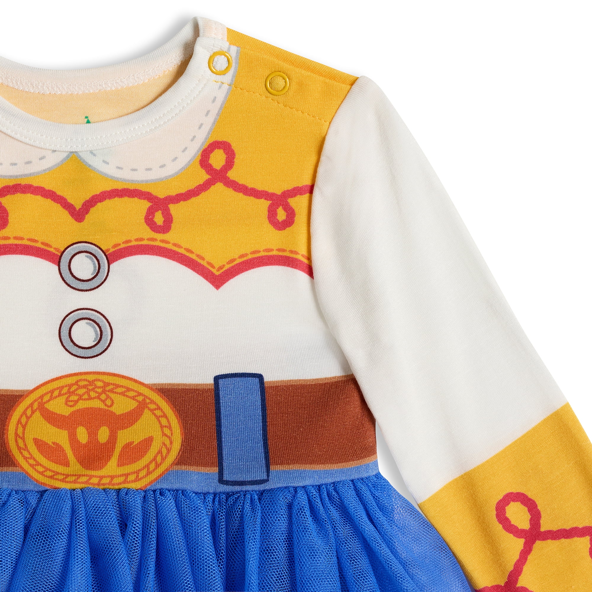 Toy Story Baby Girls Cozy and Comfortable Viscose Cosplay Dress, Sizes 0/3M-24M