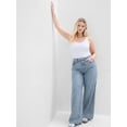thumbnail image 3 of Jeans GAP tiro alto pierna ancha lavado claro largo 28, 3 of 4
