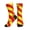 2 Black-2, variant on Men's Spanish Flag Novelty Athletic Socks Women's Digital Printing Funky Patterned Crew Socks