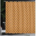thumbnail image 4 of Ambesonne Folk Shower Curtain, Colorful Oriental Ornaments, 69"Wx84"L, Orange and Multicolor, 4 of 5