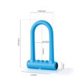 thumbnail image 4 of Bicicleta Candado para Candado de seguridad a prueba de herrumbre para motocicleta Scooter MTB (Azul), 4 of 8