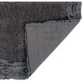 thumbnail image 6 of Better Trends 21" x 34" Premium Bathroom Rug 100% Cotton, Ultra Soft Bath Mat, Water Absorbent, Non-Slip Ruffle Border (Gray) Shaggy Border Collection, 6 of 6