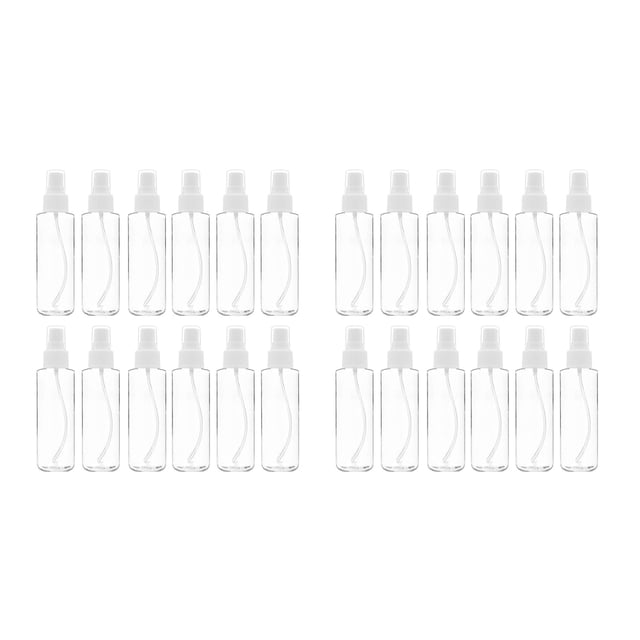 24 Paquetes de de Spray de Neblina Transparente de 120 Ml (4 Oz) con Tapa de Rociado de Bomba