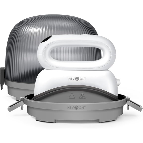 HTVRONT Hat Press, Heat Press Machine w/LCD Multifunctional Design Cap Sublimation White