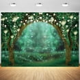 thumbnail image 3 of 8x6FT Spring Enchanted Garden Backdrop Forest Fairy Wonderland Woodland Background Wedding Birthday Party Banner Cake Smash Decor Studio Portrait Prop Photobooth, 3 of 3