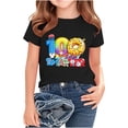 thumbnail image 1 of RXMEKW T-Shirt Imprimé pour Filles Manches Courtes Col Rond Haut Décontracté pour Enfants en Polyester avec Design Graphique Beigne pour la Saison Scolaire Printemps et Été, 1 of 5