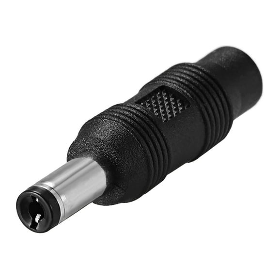 DC Power Converter 5.5mm x 2.1mm Male to 3.5mm x 1.35mm Female Black 15Pcs