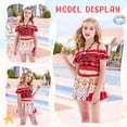 thumbnail image 5 of Marendyee Girls Moana Bikinis Swimsuits Two Piece Swimwear Adventure Outfit Toddle Kids Ruffles Bathing Suit Role Play Bathing Suit 130 cm 7-8 Years, 5 of 18