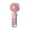 Pink212, variant on MORESEC Home New Handheld Spray Misting Fan 4 Speed Foldable Neck Hanging USB Rechargeable for Outdoor Travel Desk