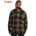 thumbnail image 6 of Bobcat Men's Flannel Shirt - Micro Polar Woven Long Sleeve Button Down Shirts for Men (Sizes: S-XL), 6 of 7