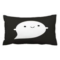 thumbnail image 1 of RYLABLUE Halloween Happy Sad Ghost Throw Pillow Covers Cushion Cover Case 20X30 Inches Pillowcases Two Side, 1 of 1