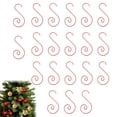 thumbnail image 4 of 100 Pcs Swirl Metal Christmas Ornament Hooks, Colorful Festive Bauble Hangers, Decorative Christmas Tree Hooks, S-Shaped Holiday Hanging Hooks for Ball Ornaments and Seasonal Decorations, 4 of 5