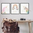 thumbnail image 4 of Stupell Industries Let's Chase Rainbows Unicorns Fairy Tales & Fantasy Painting Black Framed Art Print Wall Art, 24 x 30, Set of 3, 4 of 9