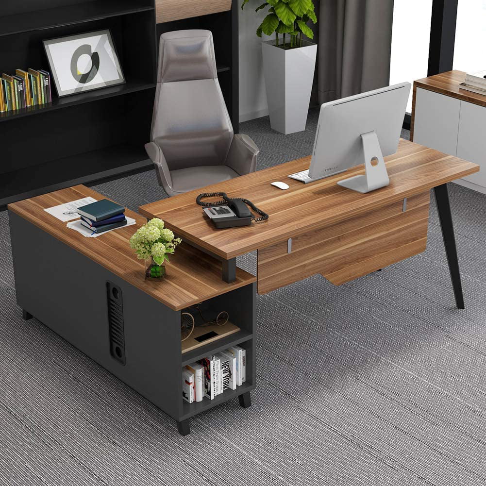 Tribesigns LShaped Desk Large Executive Office Desk Computer Table