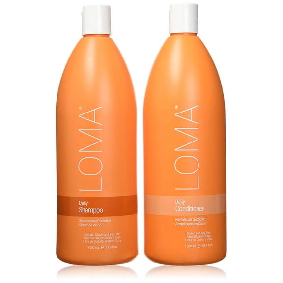 LOMA Daily Shampoo and Daily Conditioner (DUO PACK) 33 Ounce (Liter).