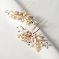 thumbnail image 5 of Sweetv 2Pcs Wedding Hair Pins For Brides, Gold Wedding Hair Bridal Accessories, 5 of 6