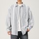 thumbnail image 1 of pstuiky camisas de hombre de manga larga, Camisa informal de manga larga con solapa y botones a rayas para hombre. Tops casuales para hombres xxl, 1 of 8