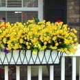 thumbnail image 6 of ZOELNIC 8Pcs Artificial Flowers Outdoor UV Resistant Fake Flowers ,Faux Plastic Flower Greenery Shrubs Plants for Indoor Outside Hanging Planter Home Garden Decoration, 6 of 8