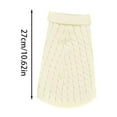 thumbnail image 3 of Dog Sweaters Pets Winter Clothes Turtleneck Pullover Cable Knit Stretch Clothes Stylish Sweater for All Breeds Black-M, 3 of 4