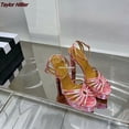 thumbnail image 4 of Summer New Water Platform Open Toe High Heels Sexy Thick Heel Buckle Strap Sandals Fashion Party Banquet Dress Women'S Shoes 44, 4 of 5