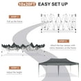thumbnail image 5 of Cobizi 10 x 20 ft Gray Pop up Outdoor Canopies, Adjustable Height, 5 of 7