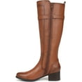 thumbnail image 3 of Naturalizer Women's Kenna Knee High Boot English Tea Brown Leather Wide Calf 8M, 3 of 5