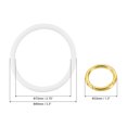 thumbnail image 2 of Uxcell Key Ring Bracelet Silicone Wrist Keychain Circle Wristlet Keyrings, White, 2 of 7