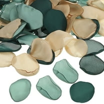 Uxcell Silk Rose Petals, Artificial Flower Scatter Fake Rose Petals for Wedding Table Decoration Proposal Aisle, Dark Green Mixed 200 Pcs