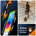 thumbnail image 3 of SaniMore Case for iPad 10th Generation 10.9" 2022, Shockproof Bumper Shoulder Strap 360° Rotating Handle Bracket + Pencil Holder Tri-layer Hybird Anti-drop Kids Shell, Black+Orange, 3 of 8