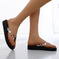 thumbnail image 7 of jiaxiM Womens Flip Flops Thong Sandals for Women Dressy Comfortable Memory Foam Slippers for Women Non- Beach Sandals Woven Sole Women's Walking Shoes, 7 of 7