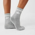 thumbnail image 3 of WKX Unisex Crew Socks Women Athletic Casual Wear Work 1Pair, Gray, 3 of 9