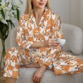 thumbnail image 6 of Uemuo Corgi Animal Pattern Womens Pajama Sets,PJ Set for Women,Pajamas for Women Logo,Long Sleeve Pajama Set for Women,Soft Long Sleeve Top With Pants-XX-Large, 6 of 9