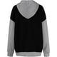 thumbnail image 3 of Ailaofu Women's Hooded Sweatshirt Waffle Long Sleeve Drawstring Knit Color Block Hoodies Pullover, 3 of 5