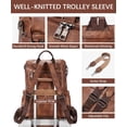 thumbnail image 2 of BOSTANTEN PU Leather Laptop Backpack for Women Designer Travel Backpack with Laptop Compartment Ladies Computer Shoulder Bags, 2 of 6