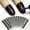 Black, variant on 40PCS Nail Polish Protector for Finger, Gel Nail Sticker, UV Finger Protection Cuticle Protector Tape for Nail Painting, U-Shaped French Tip Nail Art Accessories DIY, Pink