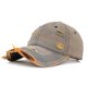 thumbnail image 1 of Gorra de béisbol unisex, moderna, versátil, de mezclilla perforada, para el sol, lavada, de poliéster., 1 of 3