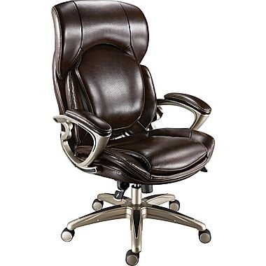 Staples Air High Back Bonded Leather Manager S Chair Chocolate Staples Air High Back Bonded Leather Manager S Chair Chocolate