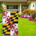 thumbnail image 2 of Maryland-Flag Pattern Double Sided Garden Flag for Indoor Outdoor Decorations 12.5 * 18 Inches Square, 2 of 7