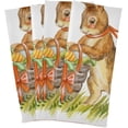 thumbnail image 6 of Rabbit Basket Kitchen Dish Towels 4 Pack Absorbent Hand Towels, Lint-Free 18"x28" Easter Eggs Fast Drying Hanging Dishcloths for Cooking Baking Home Clean, 6 of 7