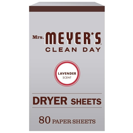 Mrs. Meyer’s Clean Day Dryer Sheets, Lavender Scent (Pack of