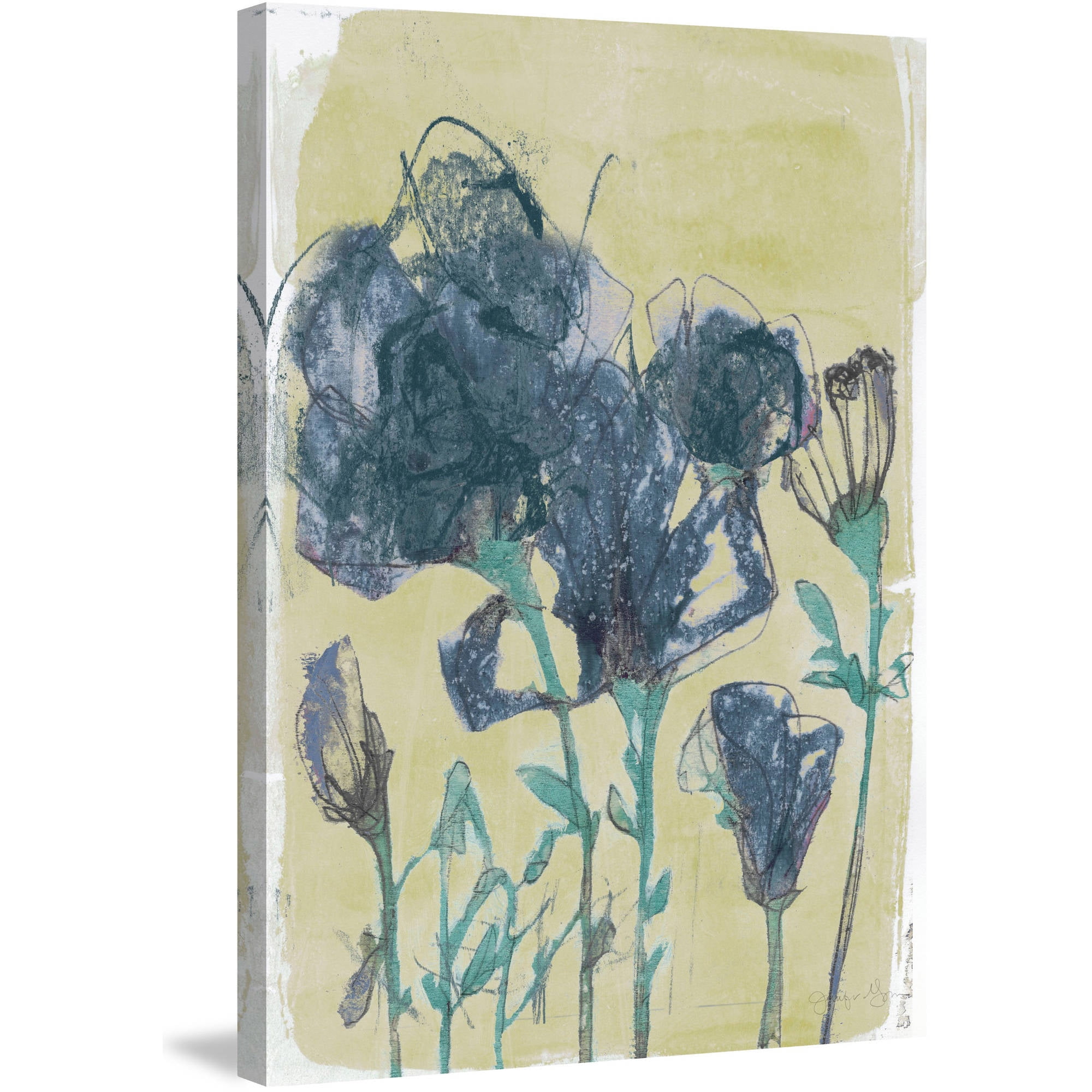 Marmont Hill "Floral Vignette III" Painting Print on Wrapped Canvas