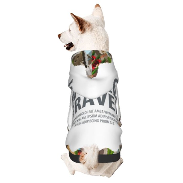 Balery World Travel Sudadera con Capucha para Perros Pequeños – Ropa para Mascotas, Disfraz para Perros y Gatos, Ideal para Fiestas y Cosplay-X-Small