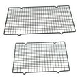 thumbnail image 5 of WHAMVOX Black Nonstick Baking Cooling Rack Made of Iron for Home Use Rectangle Design 2pcs, 5 of 8