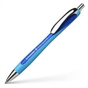 Schneider Slider Rave XB (Extra Broad) Ballpoint Pen, Refillable + Retractable, 1.4 mm, Light Blue Barrel, Blue Ink, Blister Pack of 1 Pen (73253)