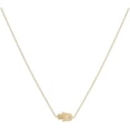 thumbnail image 1 of Befettly Collier Pendentif Lune 14k Remplissage Doré Phase de Lune Martelée Délicat Ras du Cou Simple Croissant de Lune Cercle Karma Collier Ras du Cou, 1 of 5