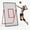 Black-red, variant on 7x4 FT Volleyball Bounce Back Net, 5 Adjustable Angles, Foldable Heavy Duty Training Net with Ground Stakes, Red