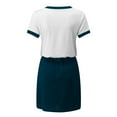 thumbnail image 5 of VKEKIEO Casual Dresses For Women Sun Dress V-Neck Short Sleeve Solid Blue XXL, 5 of 5