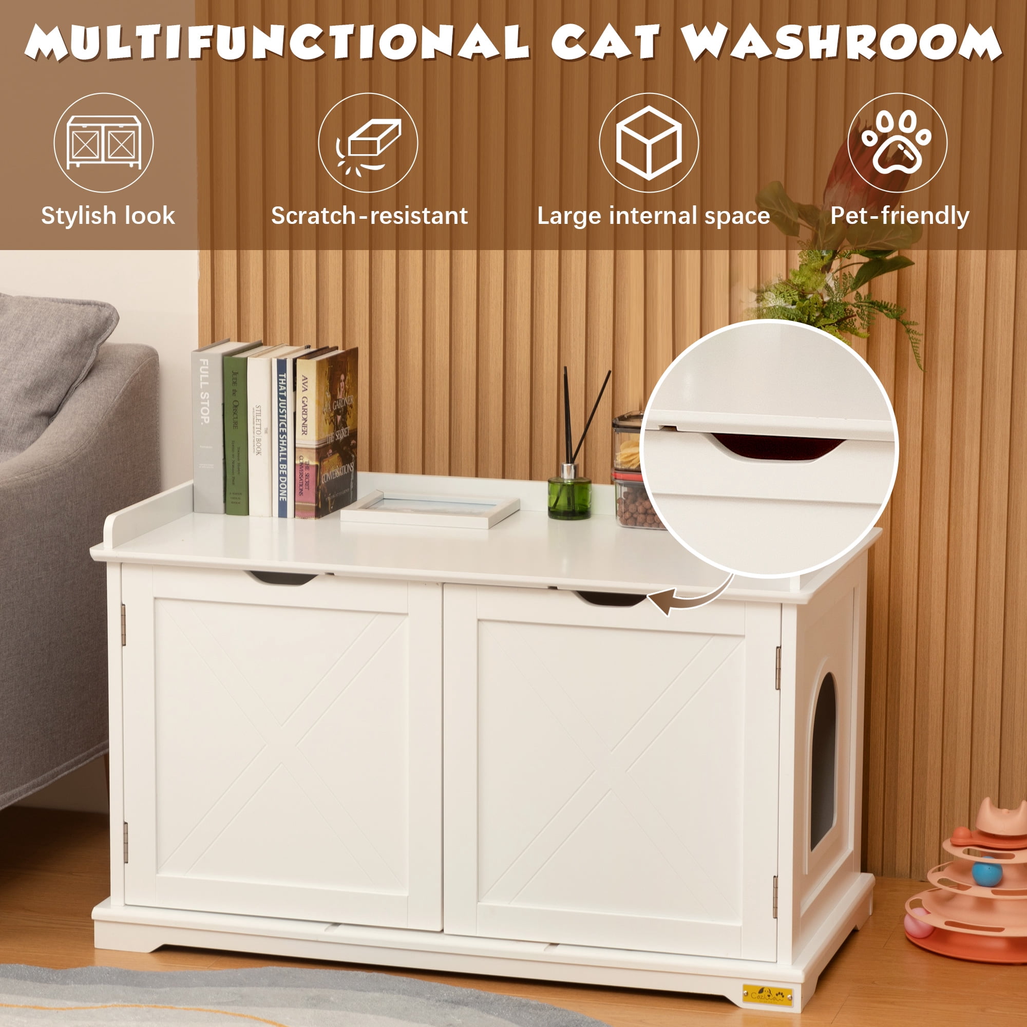 coziwow cat litter box enclosure